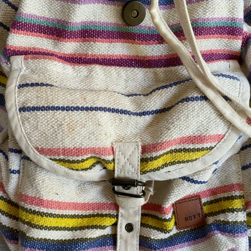 Roxy Canvas Multicolor Backpack - image 7